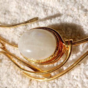 Gold Plated "Found by Moonstone" Necklace