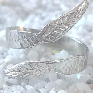 Pure Silver Leafscape Ring