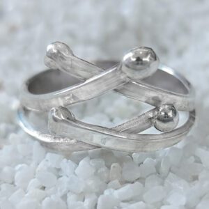 Silver Guardian Lattice Ring